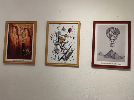 درخشش هنر ایرانی در افتتاحیه نمایشگاه آثار کاریکاتوری قاهره