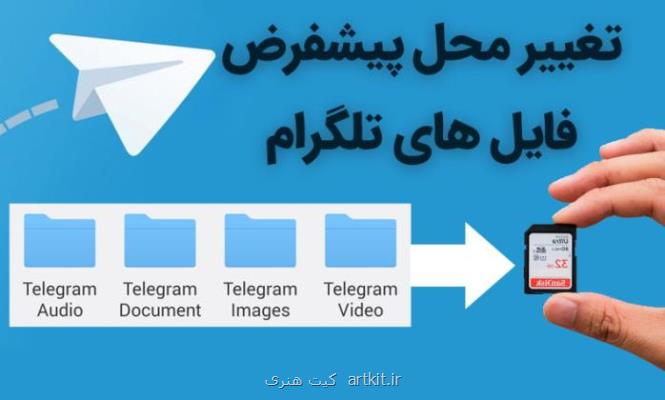 آموزش انتقال فایل های تلگرام از حافظه داخلی به كارت حافظه